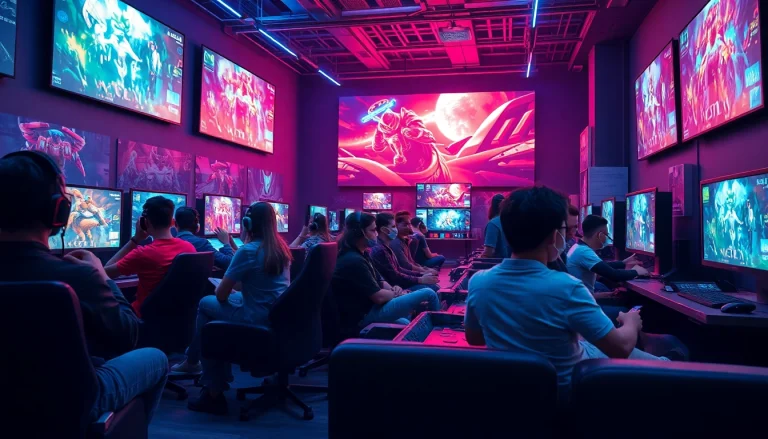 PS Plus: Użytkownicy cieszący się grami w nowoczesnym otoczeniu gamingowym.