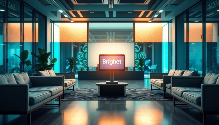 Brightet illuminating a modern digital workspace filled with innovation and creativity.