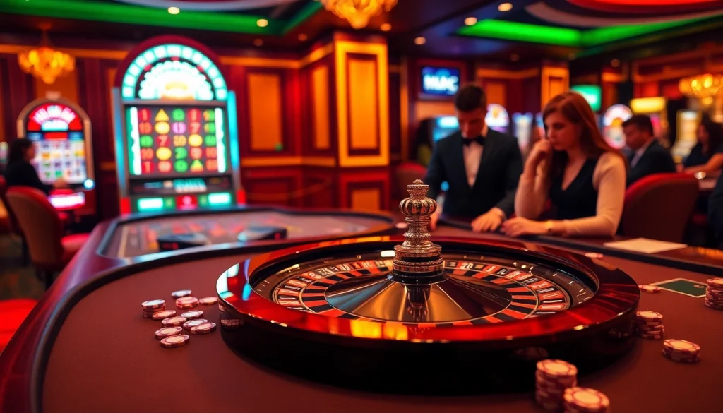 Experience the thrill of gambling with mm88bet at an upscale casino table, vibrant poker chips, and immersive gameplay.