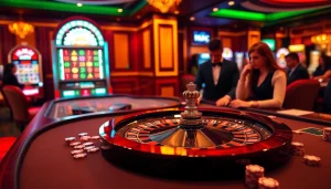 Experience the thrill of gambling with mm88bet at an upscale casino table, vibrant poker chips, and immersive gameplay.