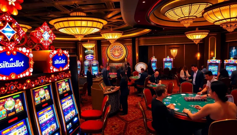 A thrilling gameplay moment at situs slot nekatwin with vibrant slot machines revealing big wins.