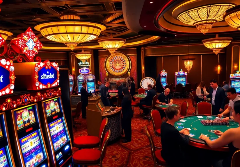 A thrilling gameplay moment at situs slot nekatwin with vibrant slot machines revealing big wins.