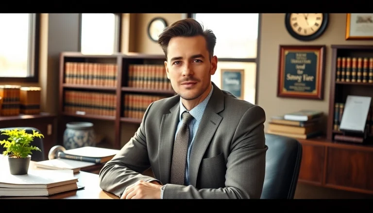 Personal Injury Lawyer in Grand Junction consulting with a client in a professional office.