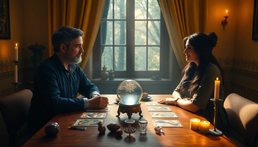 穏やかな雰囲気の中で電話占い 当たるを紹介する魅力的なタロットリーディングセッション。