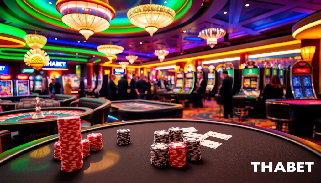 Experience thrilling wins at THABET's vibrant casino scene with exciting games and luxury ambiance.