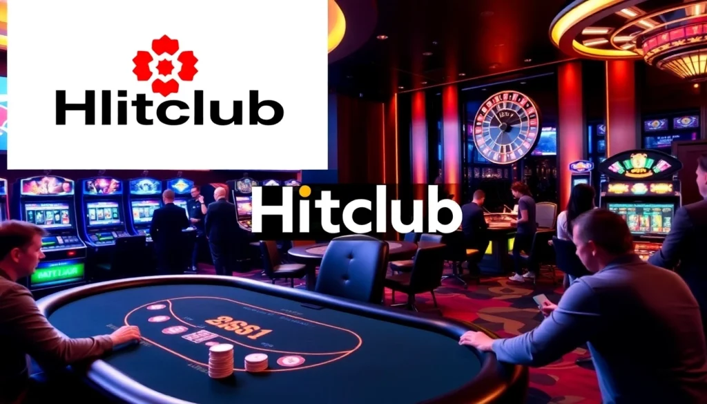 Experience the excitement at Hitclub, featuring luxurious casino tables and high-stakes gaming.