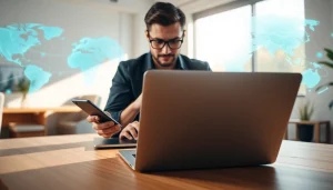 在现代工作区中，快连 VPN 用户在多设备之间连接